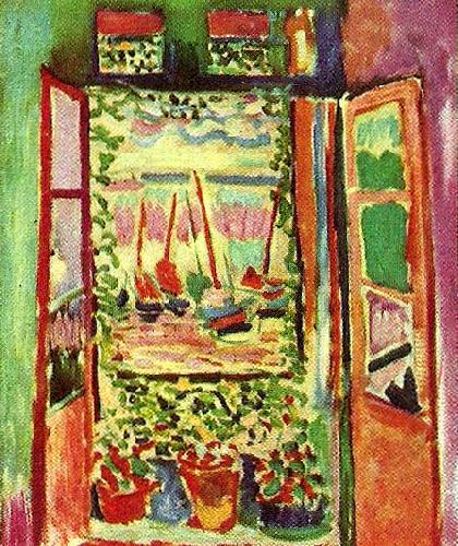Henri Matisse oppet fonster, collioure